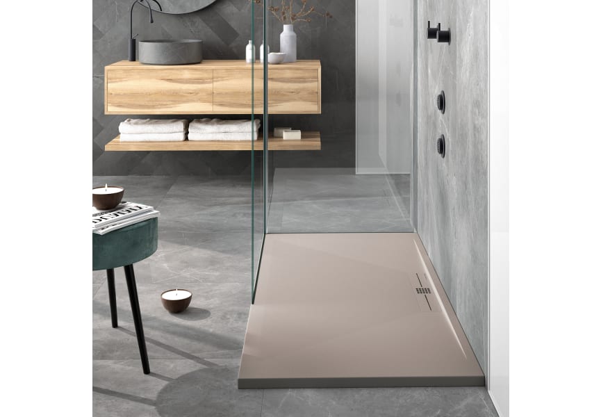 Receveur de douche en résine Design Tiden Bruntec environnement 2