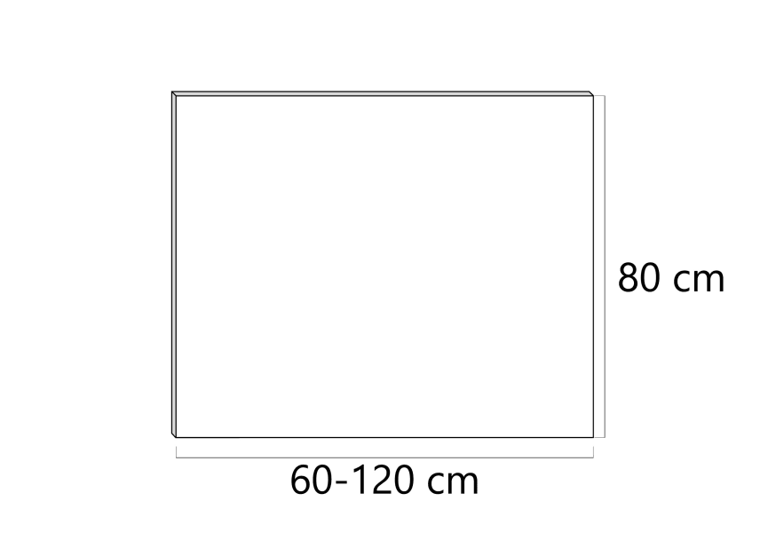 Miroir de salle de bains Bruntec Lisa croquis 3
