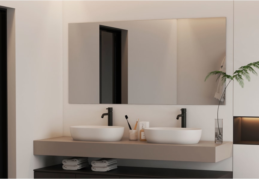 Miroir de salle de bains Bruntec Lisa environnement 2