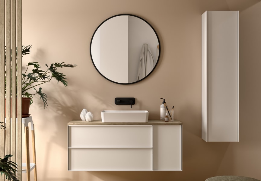 Meuble de salle de bains Oslo avec plan de toilette en bois Coycama principal 0