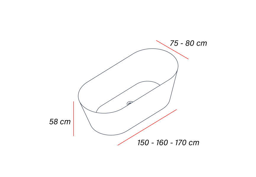 Baignoire autoportante Van Baños 10 croquis 3