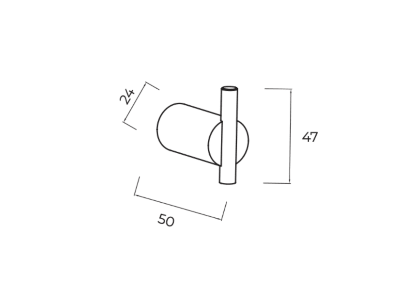 Cintre de salle de bain (2 pièces) Essential Medimex croquis 6