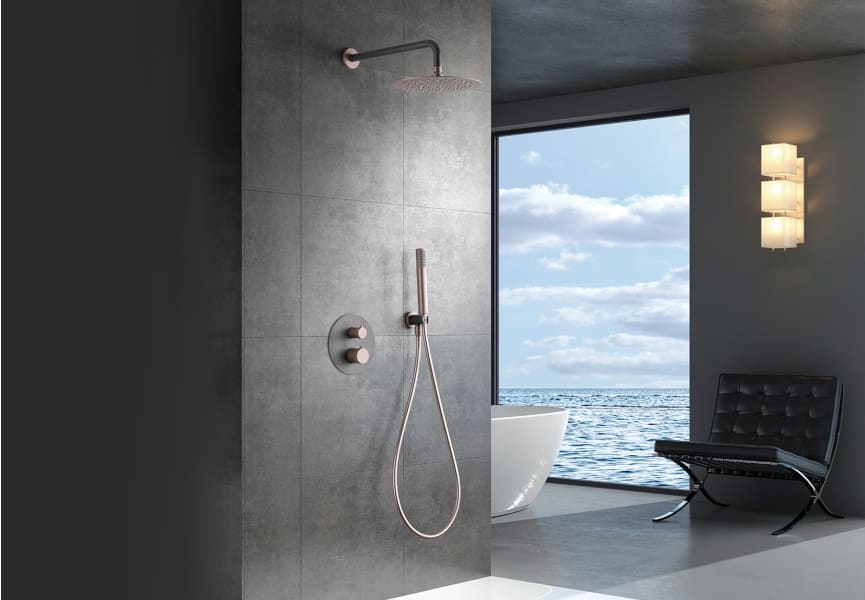 Ensemble douche et baignoire à encastrer Line Imex environnement 20