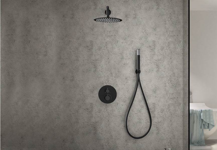 Ensemble douche et baignoire à encastrer Line Imex environnement 22