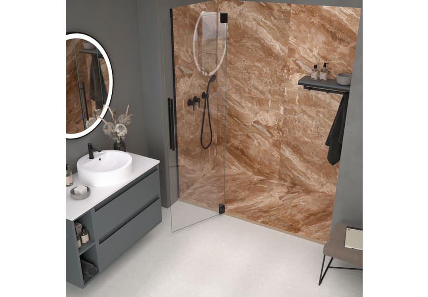 Receveurs de douche en résine décorés avec Stone 3D Bruntec Marble environnement 3