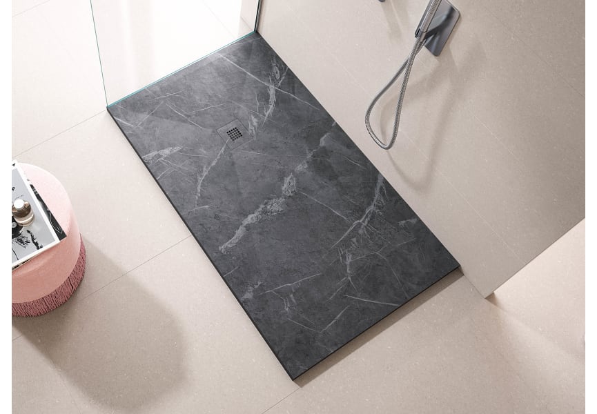 Receveurs de douche en résine décorés avec Stone 3D Bruntec Marble principal 0