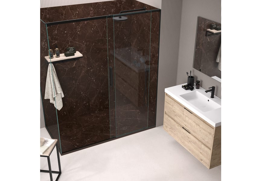 Receveurs de douche en résine décorés Stone 3D Marbre Bruntec environnement 10