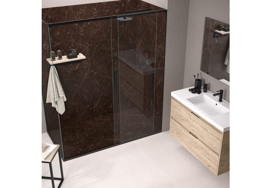 Receveurs de douche en résine décorés avec Stone 3D Bruntec Marble environnement 10