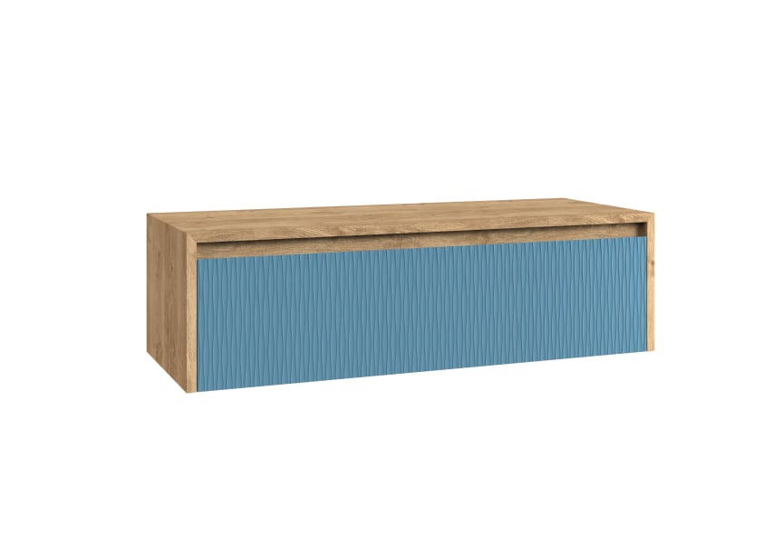 Meuble de salle de bains Lambda avec plan de toilette en bois Coycama principal 11
