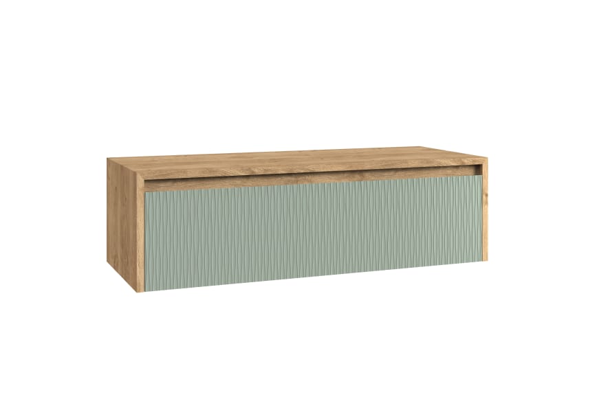 Meuble de salle de bains Lambda avec plan de toilette en bois Coycama principal 10