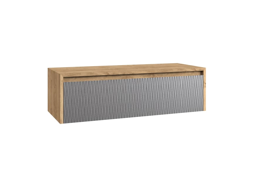Meuble de salle de bains Lambda avec plan de toilette en bois Coycama principal 14