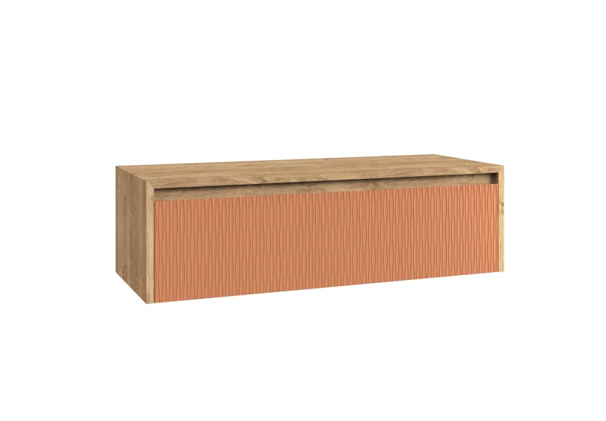 Meuble de salle de bains Lambda avec plan de toilette en bois Coycama principal 9