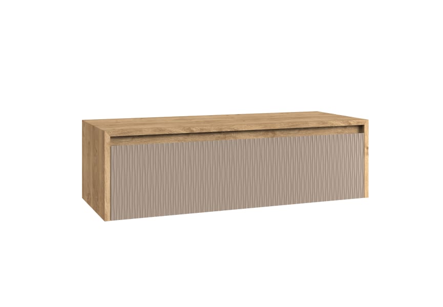 Meuble de salle de bains Lambda avec plan de toilette en bois Coycama principal 8