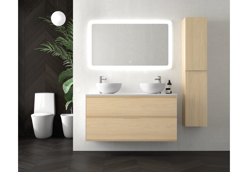 Meubles de salle de bains avec plan de toilette en pierre Carmen Avila Dos principal 1