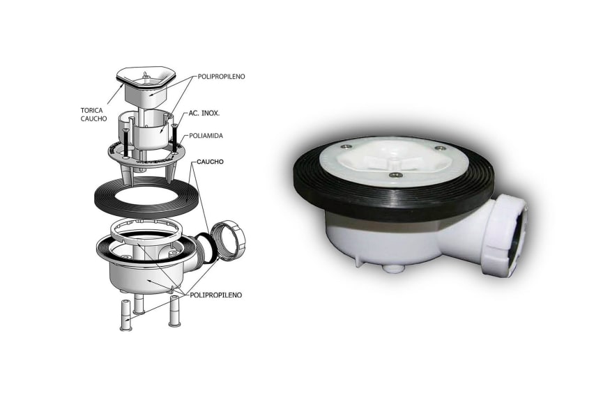 Receveur de douche Amazonia de Bruntec croquis 10