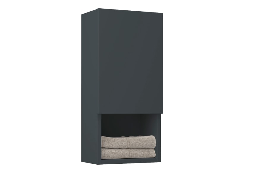 Colonne de salle de bain Lia Bruntec avec 1 porte et étagère principal 1