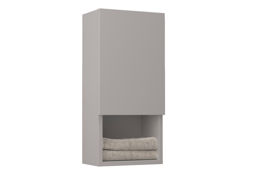 Colonne de salle de bain Lia Bruntec avec 1 porte et étagère principal 3