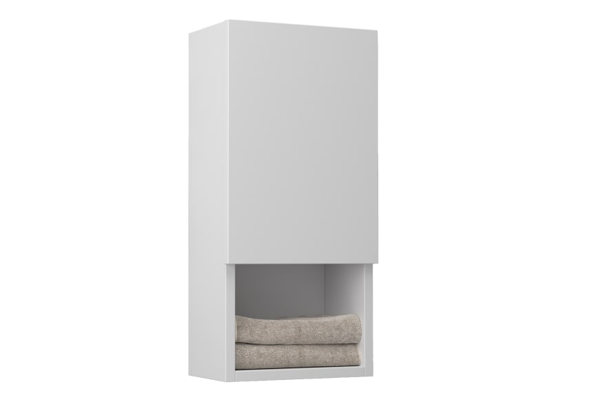 Colonne de salle de bain Lia Bruntec avec 1 porte et étagère principal 2
