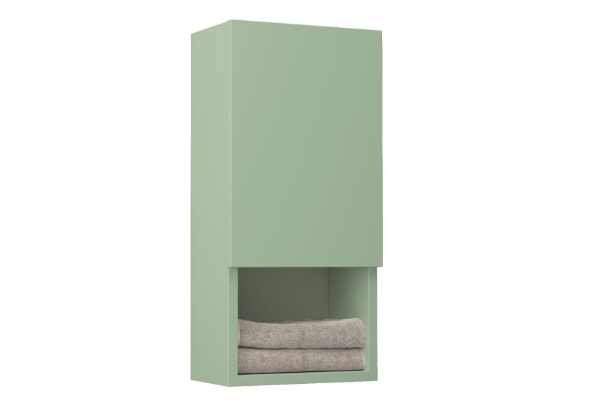 Colonne de salle de bain Lia Bruntec avec 1 porte et étagère principal 4