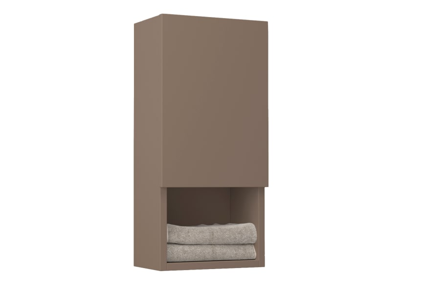 Colonne de salle de bain Lia Bruntec avec 1 porte et étagère principal 5