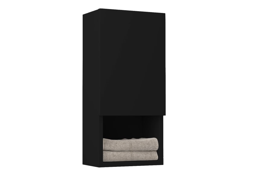 Colonne de salle de bain Lia Bruntec avec 1 porte et étagère principal 6