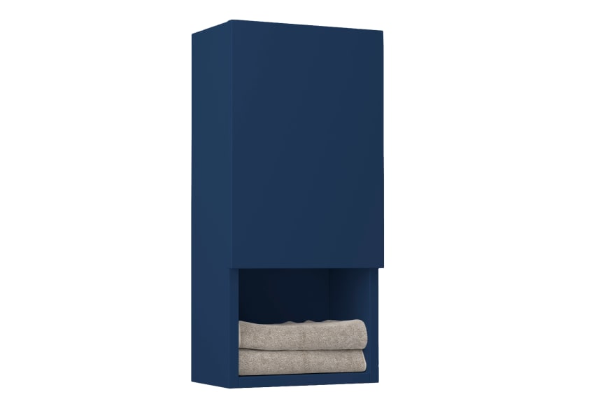 Colonne de salle de bain Lia Bruntec avec 1 porte et étagère principal 7