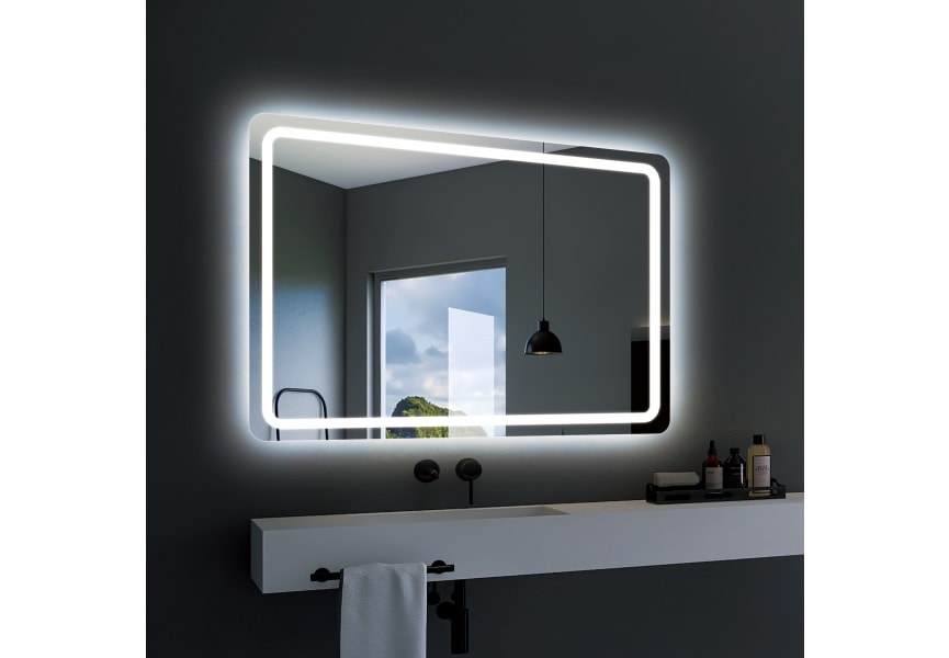 Miroir de salle de bain avec éclairage LED Grecia Ledimex principal 3
