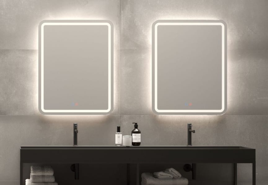 Miroir de salle de bain avec éclairage LED Grecia Ledimex principal 1
