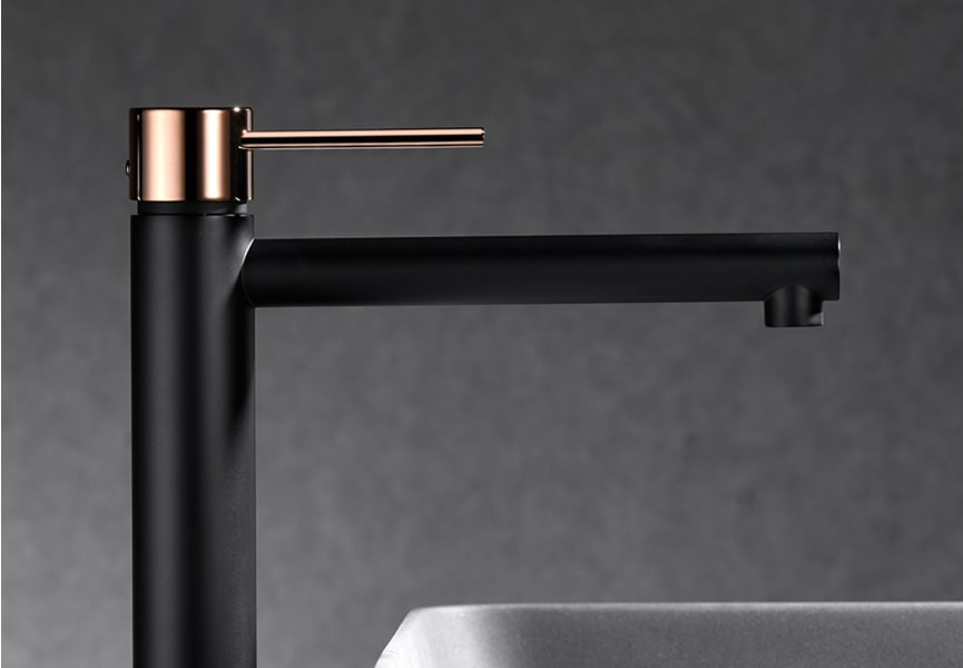 Milos Imex robinet de lavabo à bec haut + pack de bondes click-clack environnement 4