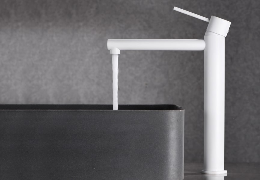 Milos Imex robinet de lavabo à bec haut + pack de bondes click-clack environnement 6