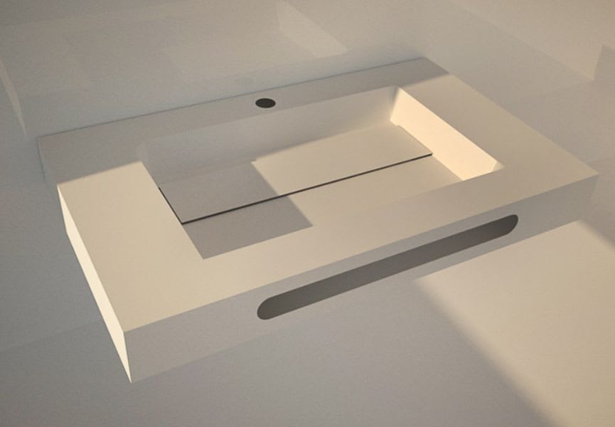 Lavabo suspendu Miami Bruntec détail 2