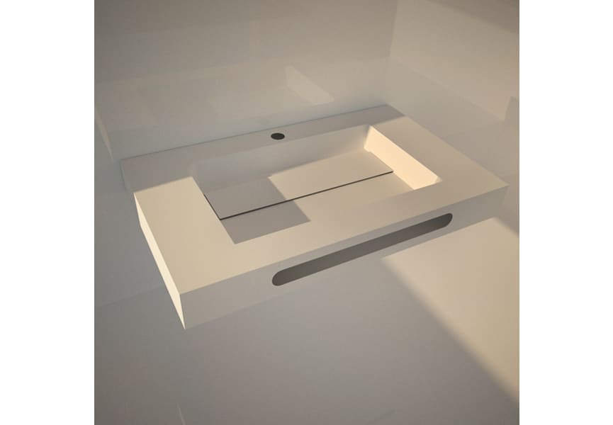 Lavabo suspendu Bruntec Miami détail 2