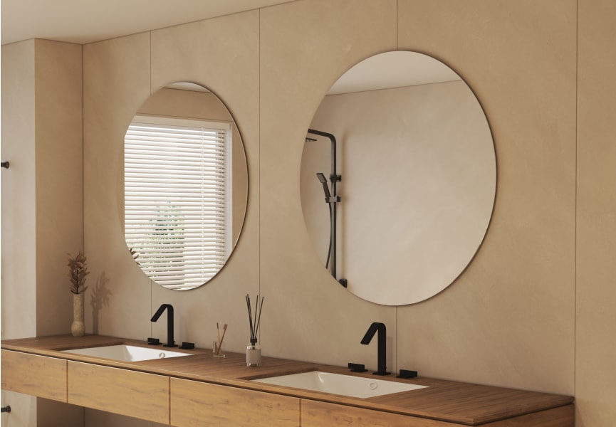 Bruntec Miroir de salle de bains Round environnement 3