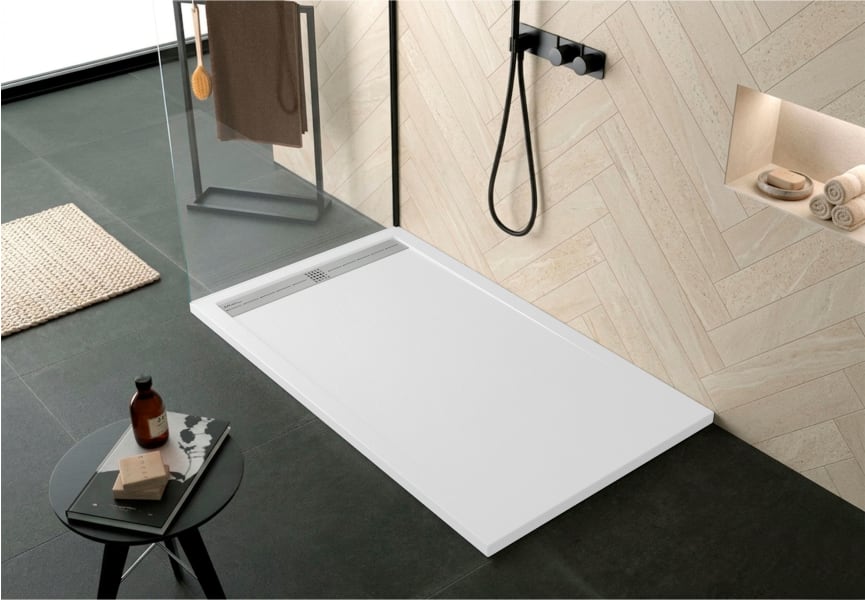 Receveur de douche en résine Stone Cach Duplach principal 1