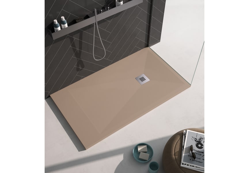 Receveur de douche en résine Design Basic Bruntec environnement 2