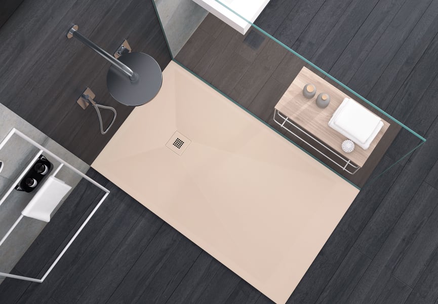 Receveur de douche en résine Design Basic Bruntec principal 1