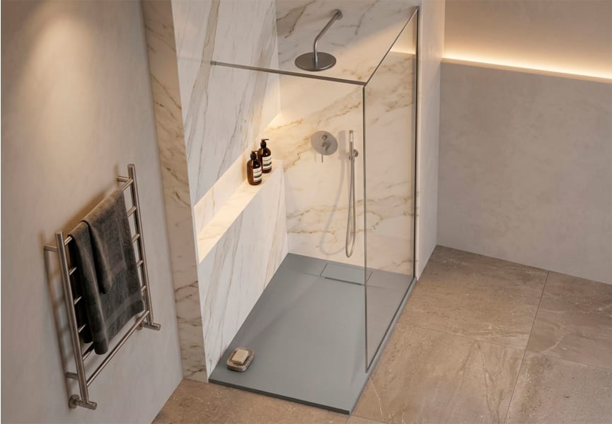 Receveurs de douche en résine Mercuri Bruntec environnement 2