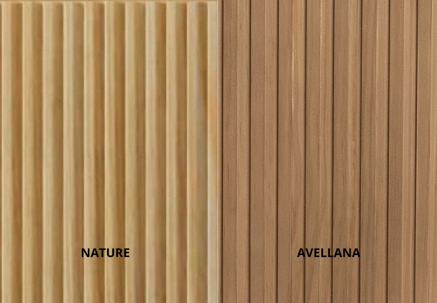 Meubles de salle de bains en bois massif rainuré Alpes 9 Bruntec détail 7