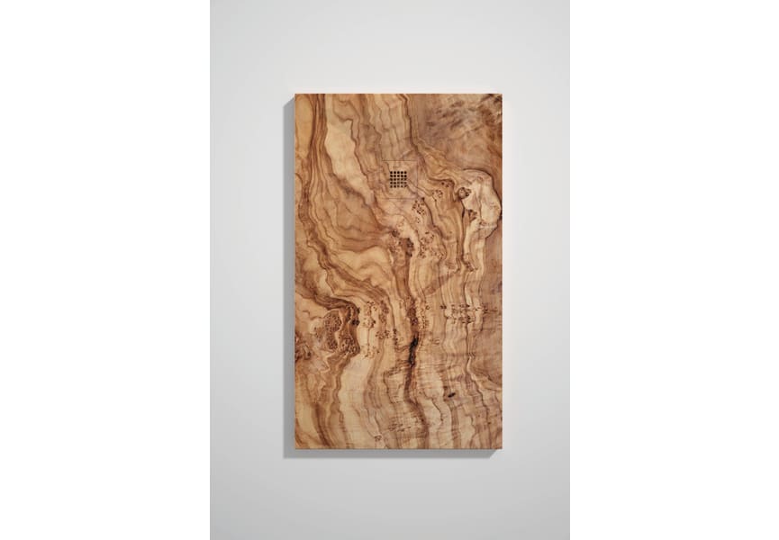 Receveurs de douche en résine décorés Design 3D Bois 2 Bruntec option 7