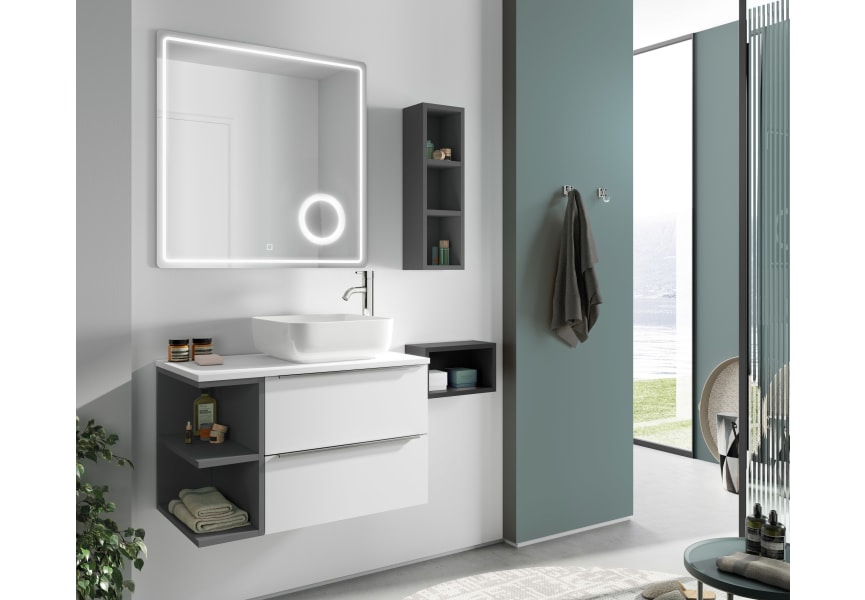 Coycama Landes meuble de salle de bain en bois avec plan de toilette en bois environnement 5