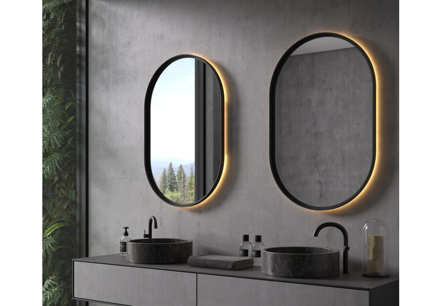 Miroir de salle de bains avec éclairage LED Saba Eurobath principal 2