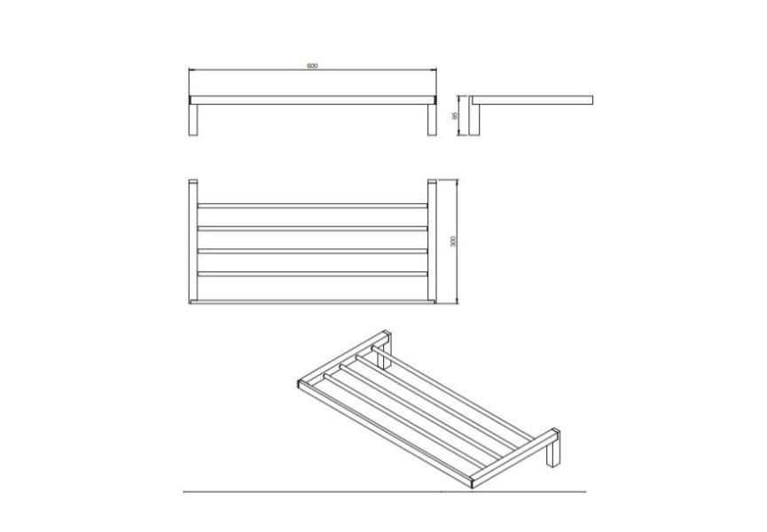 Porte-serviettes de bain Bath Life by Cosmic croquis 5
