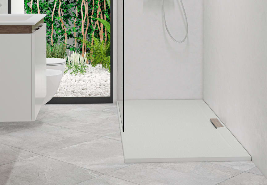 Receveurs de douche en résine Meera de Baños 10 environnement 13