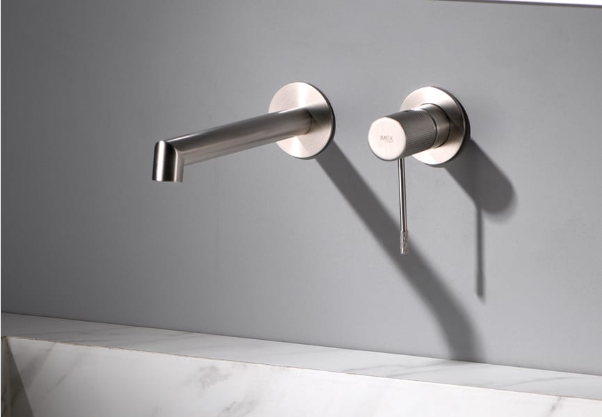 Robinet de lavabo encastré Line + bonde click-clack Pack environnement 7