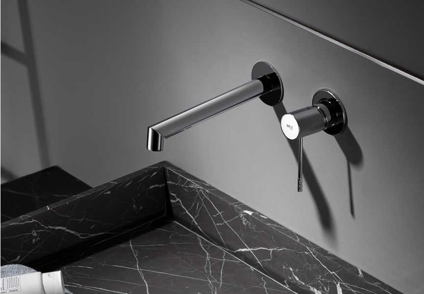 Robinet de lavabo encastré Line + bonde click-clack Pack environnement 11