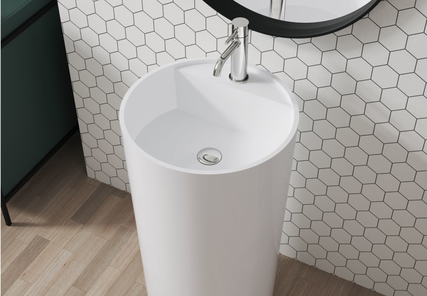 Lavabo sur colonne de Hidronatur Chelva environnement 3