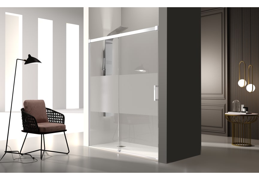 Paroi de douche en Glasé (GS102) Kassandra principal 5