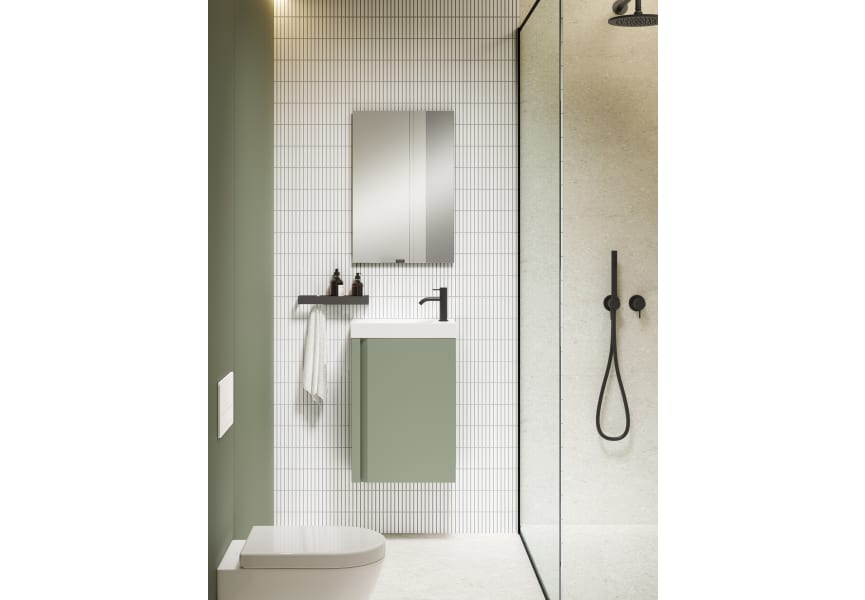 Ensemble complet de meubles de salle de bains à faible profondeur 22 cm Lagos Visobath principal 0