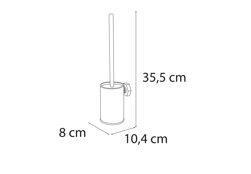 Mediterranea Intro Brosse de toilette par Mediterranea de baño croquis 1