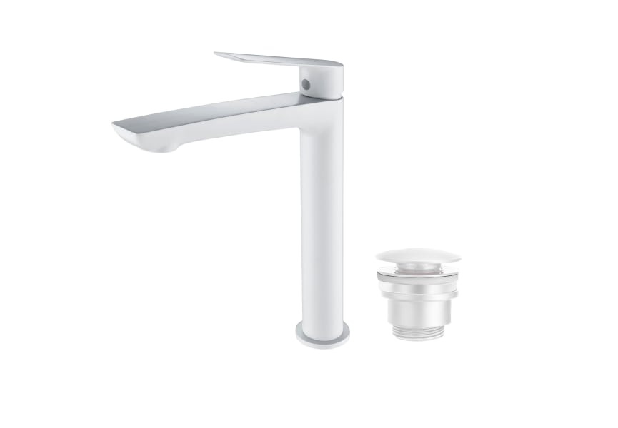 Imex Lúxor robinet de lavabo à bec haut + bonde click-clack Pack principal 1